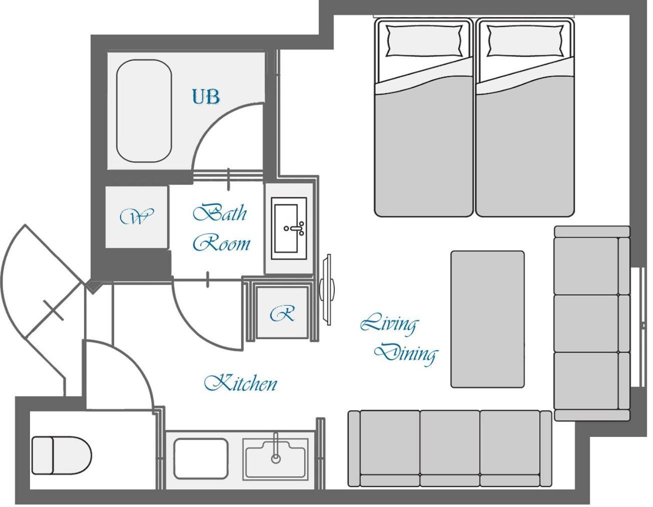 Koko Hotel Residence Asakusa Kappabashi Токіо Номер фото